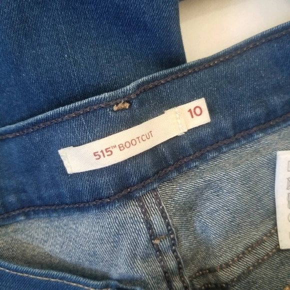 LEVI'S 515 Blue Denim Bootcut Jean Size 10 - Picture 5 of 7